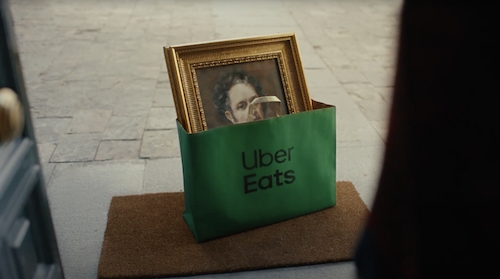 Антоніо Бандерас отримує картину Гойї з доставкою від Uber Eats