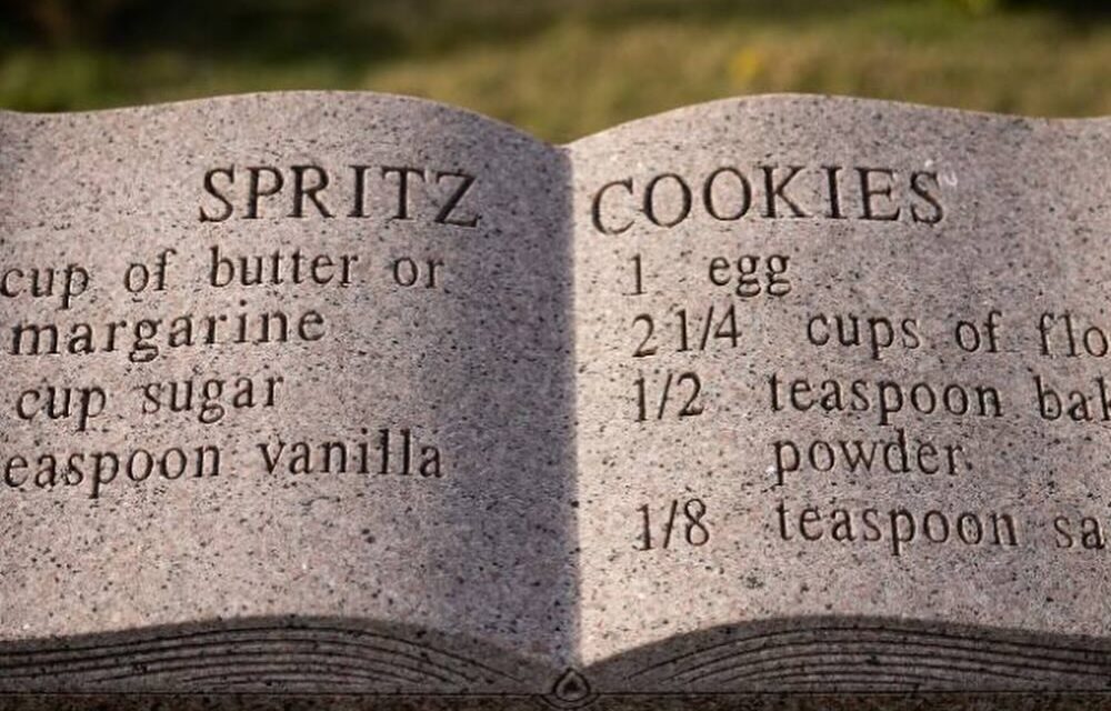 Книга рецептів, викарбуваних на надгробках від Розі Грант